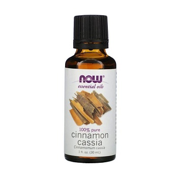 foto эфирное масло now foods organic cinnamon 100% pure cassia органическое масло корицы кассии, 30 мл