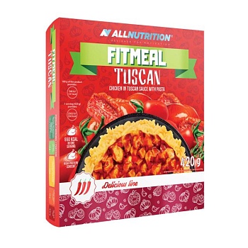 foto протеиновые блюда быстрого приготовления allnutrition fitmeal tuscan, 420 г